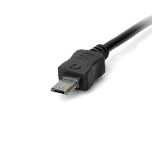 USB na Micro USB nabíjací/dátový kábel pre mobilné telefóny - čierny (90 cm)
