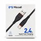 Kábel USB-A – USB-C Miccell VQ-D06, 2,4 A, 1 m, čierny