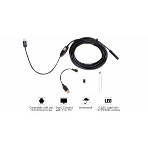 1,5m Android endoskop s LED