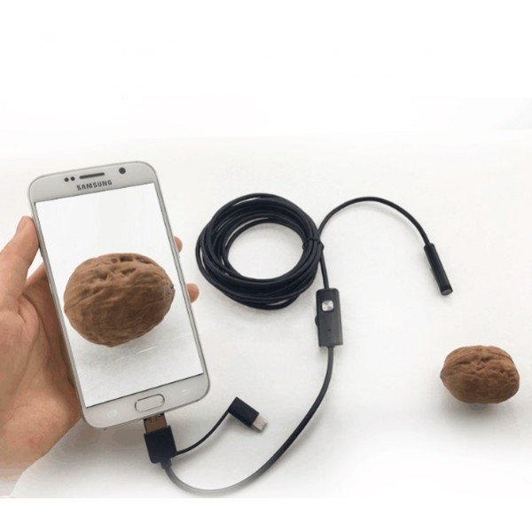 5m/7mm endoskop pre PC a Android USB/microUSB/USB-C