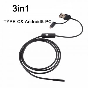 10m/8mm HD endoskop pre PC a Android USB/microUSB/USB-C