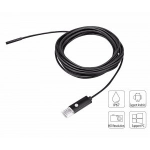 1m/8mm USB endoskop pre PC a Android USB/microUSB hard