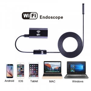 Wifi endoskop pre iOS, Android, Windows 1m Hard