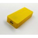 USB Power Banka na 2x 18650 batérie žltá