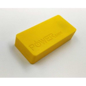 USB Power Banka na 2x 18650 batérie žltá