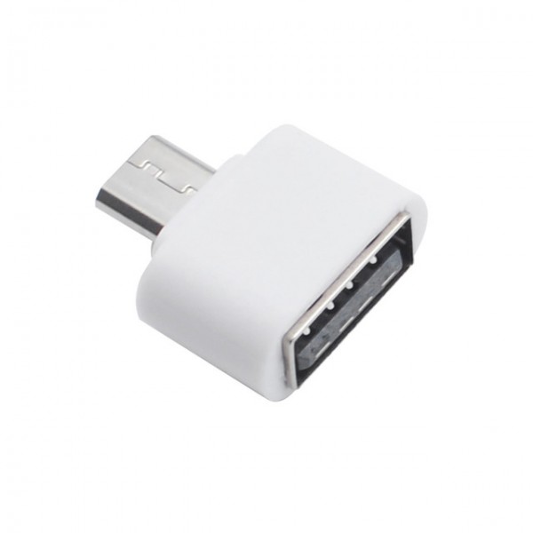 USB/microUSB OTG adaptér biely