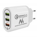 Maclean Energy nabíjačka QC 3.0 MCE479 B - biela Qualcomm Quick Charge 3,6-6V / 3A, 6-9V / 2A, 9-12V / 1,5A
